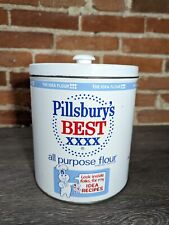 Vintage Pillsbury's Best XXXX All Purpose Flour Metal Tin Button Lid J :L Clark picture