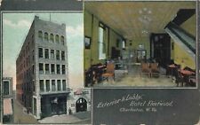 Exterior & Lobby Hotel Fleetwood Charleston West Virginia WV c1910 Postcard picture