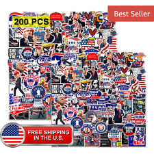 200 Piece Donald Trump Stickers Trump 2024 Bulk Stickers MAGA picture