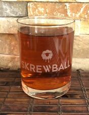 SKREWBALL PEANUT BUTTER Collectible Whiskey Glass 8 Oz picture
