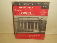 LOWELL MASSACHUSETTS Interstate's Street Guide 1960 Street Index Ad Directory picture
