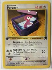 Porygon  Team Rocket Near mint English  1st edition  48/83 picture