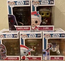 Star Wars Funko Pop Christmas Lot Of 5 picture