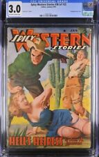 Spicy Western 1941 January, #38. Bondage torture cover. CGC  Pulp picture