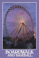 Postcard FL Boardwalk and Baseball Park Ferris Wheel Sunset Closed in 1990 picture