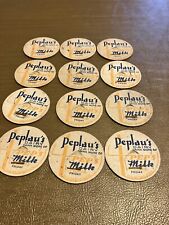Lot of 12 Peplau’s Dairy New Britain,Conn.Milk Caps -Friday picture