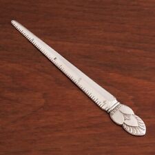 FRANK WHITING DECO STERLING SILVER LETTER OPENER RULER PRINCESS INGRID NO MONO picture