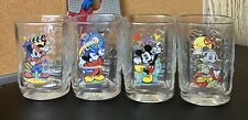 Walt Disney World Celebration Glasses McDonalds 2000 Mickey Mouse Set of 4 Cups picture