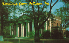 Folkston GA Georgia, County Court House, Greetings, Vintage Postcard picture