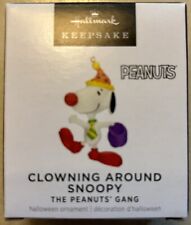 Hallmark Keepsake 2023 Clowning Around Snoopy Peanuts Miniature Ornament NIB picture