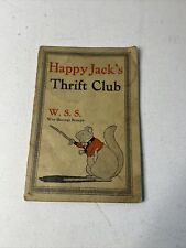 Antique WW1 1918 Happy Jacks Thrift Club War Savings Stamp Pamphlet A picture