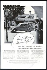 1935 Chrysler Airflow car photo vintage print ad picture