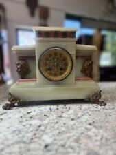 French Marble Clock. In Great Working Condition. picture