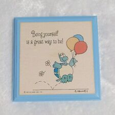Vintage Hallmark Plaque Being Yourself Is A Great Way To Be Blue 1983 Brewer picture