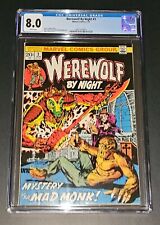 WEREWOLF BY NIGHT #3 CGC 8.0 WHITE PAGES  MARVEL COMICS 1973 picture