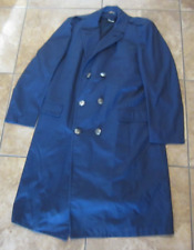 Vintage US Air Force Overcoat 43L Blue Polyester Wool Military picture
