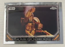 Topps Chrome Star Wars The Mandalorian Base Card S1-29 THE PLAN FOR FENNEC SHAND picture