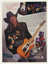 1996 Ray Benson Samick Valley Arts Signature Guitar Photo Print Ad picture