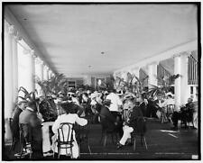 Veranda,Breakers,hotels,inns,resorts,porches,crowds,Palm Beach,Florida,FL,1900 picture