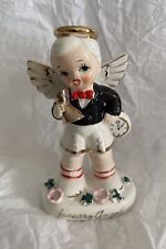 Vintage Napco January Angel Boy Figurine, Great Condition picture