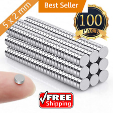 100Pcs Small Magnets 5X2 Mm Mini Tiny round Magnets Micro Magnets for Crafts fre picture