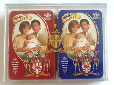 VINTAGE PLAYING CARDS WORSHIPFUL PRINCE WILLIAM BIRTH 2 DECKS 1982 UK FREE POST picture