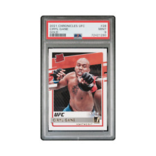 2021 Panini Chronicles UFC Ciryl Gane Gold 2/10 Rated Rookie PSA 9 picture