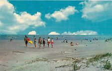 Beautiful East Beach at St. Simons Island, Georgia GA vintage unposted picture