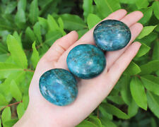 Blue Apatite Hand Polished Stones: Palm Stone, Blue Apatite Pebble Stone picture