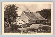 Bethlehem PA-Pennsylvania First House Vintage Souvenir Postcard picture
