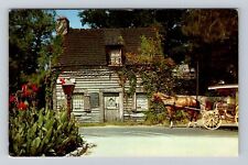 St Augustine FL-Florida, Oldest Wooden Schoolhouse in U.S, Vintage Postcard picture