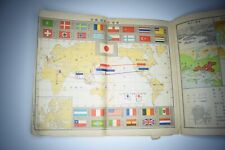 Authentic WW2 Imperial japan Navy Shipping Charting Mariner World Maps 1938 Date picture