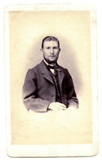 1880s 90s Young Man with Beard CDV Schutz & Lachenmayer Reutlingen Cabinet Card picture