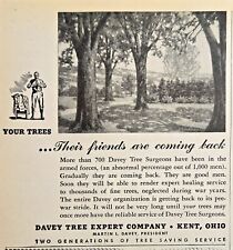 1946 VINTAGE PRINT AD - DAVEY TREE EXPERT COMPANY - KENT , OHIO -  RARE SMALL AD picture