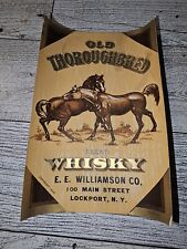 Old Thoroughbred Blend Whisky Label Original Lockport Ny 1900 picture