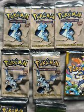 Authentic Original Pokémon TCG Complete Fossil Set Empty Booster Pack Wrappers picture