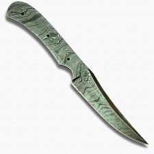 HANDMADE DAMASCUS STEEL BLANK BLADES KNIFE MAKING SUPPLY DIY FIXED BLADE  4056 picture