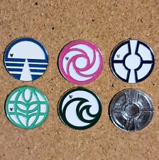 Epcot Logo Pin Set, 6 pins, Horizons, Living Seas, Imagination, Communicore, Etc picture