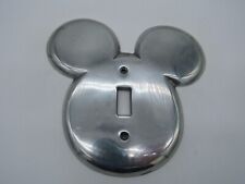 Vintage Disney Mickey Mouse Ears Stainless Steel Light Switch Plate Cover picture