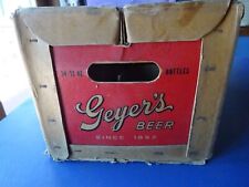 Original Geyer's Brothers Brewery Empty Case, Frankenmuth, Mi, Since 1862 picture