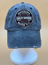 Genuine Harley-Davidson Motor Cycles Gray Distressed Cap/Hat Adjustable OSFA picture