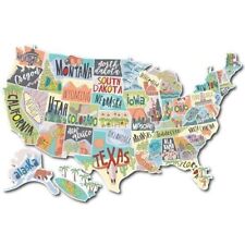 RV State Sticker Travel Map of the United States | 50 States Stickers of US | Vi picture