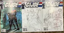 G.I. Joe 166B, 166 Sketch Cover, 167 Sketch IDW 2011 1st Print Comic Books picture