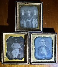 Lot Of 3 6th Plate Daguerreotypes picture