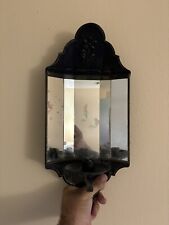 antique mirrored candle Sconce With Floral Motif picture