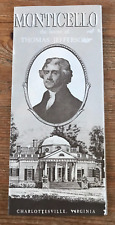 Monticello Brochure Thomas Jefferson Home Charlottesville VA 1930s Museum picture