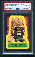 1977 Star Wars Sticker Series 1 #10 TUSKEN RAIDER PSA 8 NM-MT picture