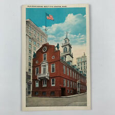 Postcard Massachusetts Boston MA Old State House 1713 1930s Unposted  picture