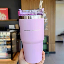 Starbucks Purple Pink Stanley Stainless Steel Straw Insulated Mug, Car Mug 20 oz picture