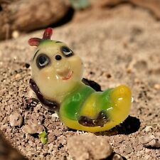 Whimsical Worm Caterpillar Figurine For Planters Caterpillar Vintage Miniature picture